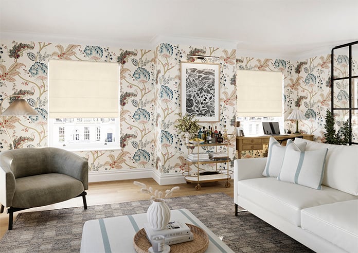 Faux Suede, Parchment - Roman Blind - Image 7